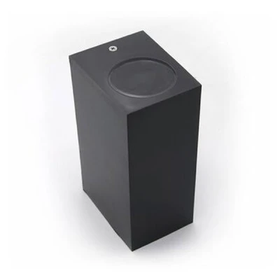 Φωτιστικό σποτ pc επίτοιχο ορθογώνιο διπλής κατεύθυνσης 2XGU10 σε γραφίτη στεγανό IP54