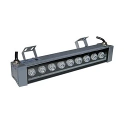 Μπάρα - προβολέας LED επιμήκης γκρι 30cm 10W 230V μπλε φως 10° με 9LED 1200lm στεγανός IP65