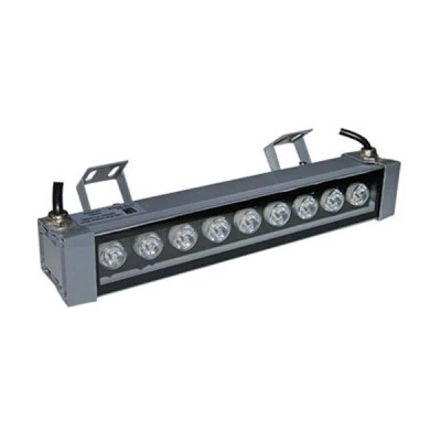 Μπάρα - προβολέας LED επιμήκης γκρι 30cm 10W 230V μπλε φως 10° με 9LED 1200lm στεγανός IP65