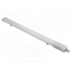LED φωτιστικό PC πολυκαρμπονικό 36W 230V 4000K ενδιάμεσο φως 150cm 3600lm στεγανό ΙP65 λευκό χρώμα