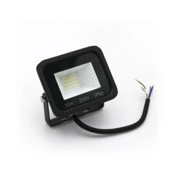 Προβολέας Led SMD 230V 10W με ψυχρό φως 900lm 120° μαύρο σώμα αλουμινίου IP65
