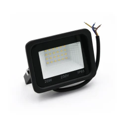 Προβολέας Led SMD 230V 20W με ψυχρό φως 1800lm 120° μαύρο σώμα αλουμινίου IP65