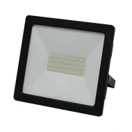 Προβολέας με led smd eco 50W 230V μωβ φως αλουμινίου μαύρος στεγανός IP65 σε μαύρο χρώμα