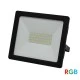 Προβολέας led smd eco 50W RGB 24VDC με ανθρακί σώμα στεγανός IP65 απαραίτητο RGB controller