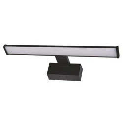 Φωτιστικό LED λουτρού 8W ενδιάμεσο χρώμα φωτός 4000Κ 640lm αλουμινίου σε μαύρο χρώμα με βάση & μήκος 40cm