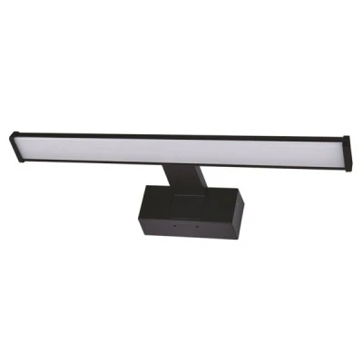 Φωτιστικό LED λουτρού 8W ενδιάμεσο χρώμα φωτός 4000Κ 640lm αλουμινίου σε μαύρο χρώμα με βάση & μήκος 40cm Φωτιστικό LED λουτρού 8W ενδιάμεσο χρώμα φωτός 4000Κ 640lm αλουμινίου σε μαύρο χρώμα με βάση & μήκος 40cm