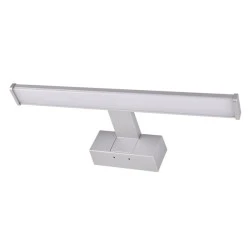 Φωτιστικό LED λουτρού 8W ενδιάμεσο χρώμα φωτός 4000Κ 640lm αλουμινίου σε σατινέ απόχρωση με βάση & μήκος 40cm