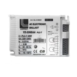 Ηλεκτρονικό σύστημα έναυσης για λάμπες PLC 2x26W 4pin με προστασία 220V-240V 50/60Ηz