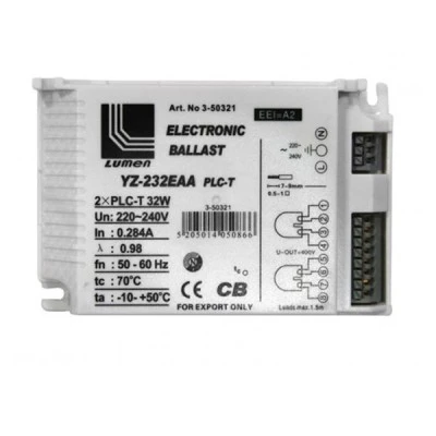Ηλεκτρονικό σύστημα έναυσης για λάμπες PLC 2x32W 4pin με προστασία 220V-240V 50/60Ηz