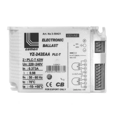 Ηλεκτρονικό σύστημα έναυσης για λάμπες PLC 2x42W 4pin με προστασία 220V-240V 50/60Ηz Ηλεκτρονικό σύστημα έναυσης για λάμπες PLC 2x42W 4pin με προστασία 220V-240V 50/60Ηz