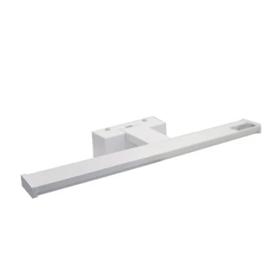 Φωτιστικό LED λουτρού αλουμινίου 60cm 12W χρώμα φωτός ενδιάμεσο 4000K στεγανό IP44 & σε χρώμα λευκό