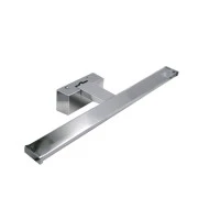 Led φωτιστικό λουτρού αλουμινίου ασημί 12W 60cm ενδιάμεσο φως 4000k και στεγανό IP44