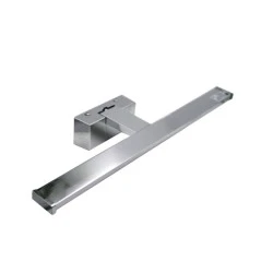 Led φωτιστικό λουτρού αλουμινίου ασημί 12W 60cm ενδιάμεσο φως 4000k και στεγανό IP44