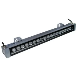 Μπάρα - προβολέας LED επιμήκης γραφίτης 50cm 18W δέσμης 10° 3000k θερμό λευκό φως στεγανός IP65