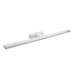 Led φωτιστικό λουτρού αλουμινίου λευκό 15W 80cm ενδιάμεσο φως 4000k & στεγανό IP44 