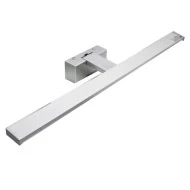 Led φωτιστικό λουτρού αλουμινίου χρώμιο 15W 80cm ενδιάμεσο φως 4000k & στεγανό IP44 