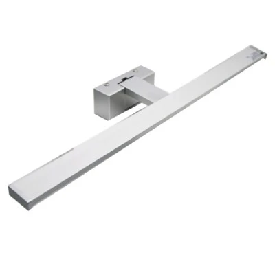 Led φωτιστικό λουτρού αλουμινίου χρώμιο 15W 80cm ενδιάμεσο φως 4000k & στεγανό IP44 