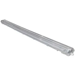 Φωτιστικό στεγανό mini πολυκαρμπονικό για LED T8 230V 2x150cm τροφοδοσίας 2 άκρων στεγανό IP65