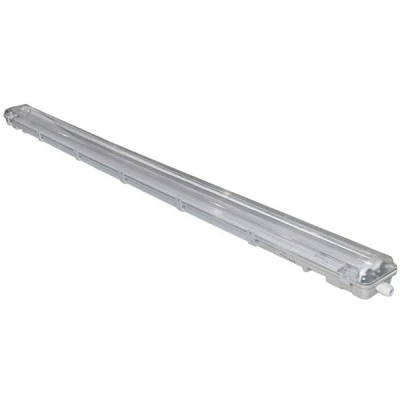 Φωτιστικό στεγανό mini πολυκαρμπονικό για LED T8 230V 2x150cm τροφοδοσίας 2 άκρων στεγανό IP65