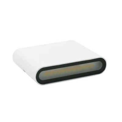 Φωτιστικό αλουμινίου επίτοιχο οβάλ LED διπλής κατεύθυνσης 6W CCT 350lm σε λευκό χρώμα με διάσταση 115x90x35mm Φωτιστικό αλουμινίου επίτοιχο οβάλ LED διπλής κατεύθυνσης 6W CCT 350lm σε λευκό χρώμα με διάσταση 115x90x35mm