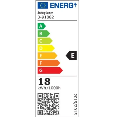 Φωτιστικό LED οβάλ 18W με ρύθμιση απόχρωσης φωτός CCT 2000lm μήκος 600x75x25mm