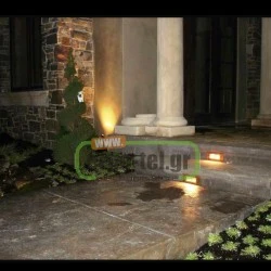 Φωτιστικό σώμα διαδρόμου ορθογώνιο με κουτί χωνευτό 1W 230V 3000k θερμό φως στεγανό IP54 με 16led