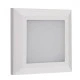 Led πλαφονιέρα τετράγωνη πλαστική λευκή d125mm 4W 3000k θερμό λευκό φως εξωτερικού χώρου IP65