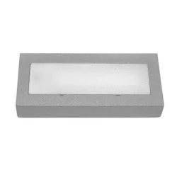 Led φωτιστικό επίτοιχο ορθογώνιο 121x51mm γκρι χρώμα 0.6W 230V θερμό φως στεγανό IP54 Led φωτιστικό επίτοιχο ορθογώνιο 121x51mm γκρι χρώμα 0.6W 230V θερμό φως στεγανό IP54