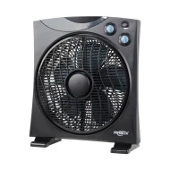 Ανεμιστήρας επιδαπέδιος Box Fan Airbox Φ30 45W με 3 ταχύτητες λειτουργίας 5 λεπίδες σε μαύρο χρώμα 