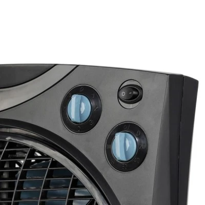 Ανεμιστήρας επιδαπέδιος Box Fan Airbox Φ30 45W με 3 ταχύτητες λειτουργίας 5 λεπίδες σε μαύρο χρώμα 