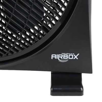 Ανεμιστήρας επιδαπέδιος Box Fan Airbox Φ30 45W με 3 ταχύτητες λειτουργίας 5 λεπίδες σε μαύρο χρώμα 