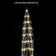 100 micro led λαμπάκια σε ασημί σύρμα με πρόγραμμα ψυχρό φως εσωτερικής και εξωτερικής χρήσης IP44