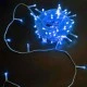 100 χριστουγεννιάτικα led mini λαμπάκια μπλε φως σταθερά και με πρόγραμμα διάφανο καλώδιο IP44