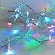200 χριστουγεννιάτικα led πολύχρωμα RGB λαμπάκια IP44 με διάφανο καλώδιο και πρόγραμμα