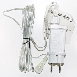 Τροφοδοτικό λευκό για MINILED 230V/31V 12W με 7 εναλλασσόμενα & 1 σταθερό πρόγραμμα 5m