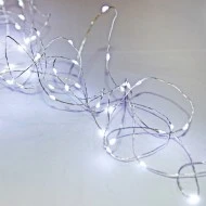 200 micro led λαμπάκια με πρόγραμμα ψυχρό φως ασημί σύρμα εσωτερικής και εξωτερικής χρήσης IP44