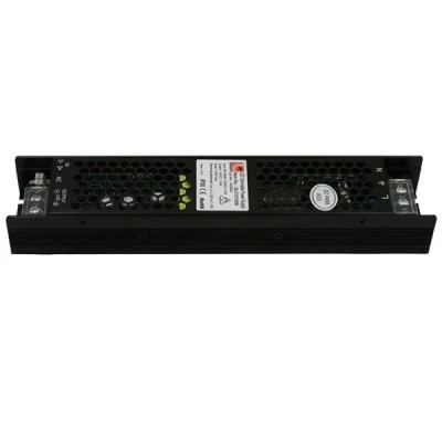 Τροφοδοτικό αλουμινίου mini μαύρο dimmable 100W 230V σε 12V με προστασία από βραχυκύκλωμα 230x50x30mm IP20