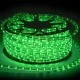Φωτοσωλήνας led 230V Φ13mm στρόγγυλος μονοκάναλος διάφανος 36led/m πράσινο φως