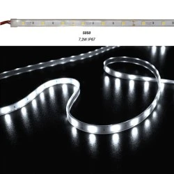 Led ταινία 5m ECO ισχύος 7.2W/m 12VDC 30led/m λευκό ψυχρό φως στεγανή IP67