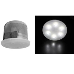 Led σποτ χωνευτό μεταλλικό σατινέ με 6 led των 3W λευκό ψυχρό φως εναλλαγής δέσμης