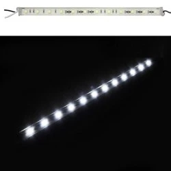 Led μπάρα αλουμινίου μίνι 20cm στεγανή IP54 3W 24VDC ψυχρό λευκό φως με 9led 240lumen
