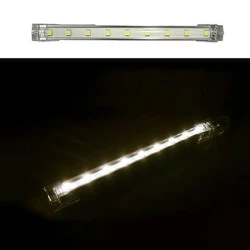 Led μπάρα αλουμινίου μίνι 20cm 3W 24VDC στεγανή IP54 θερμό λευκό φως 200lumen και 9led