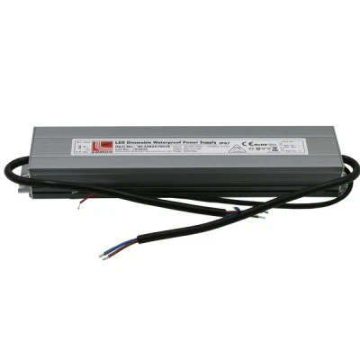 Τροφοδοτικό αλουμινίου ντιμαριζόμενο 100W 230VAC στα 24VDC με διάσταση 257x50x30mm IP67