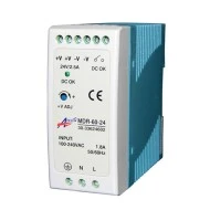Τροφοδοτικό ράγας 60W 2.5A για ταινίες και λάμπες led 230V 24VDC