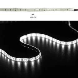 Led ταινία 5m 4.8W/m 12VDC ψυχρό λευκό φως στεγανή IP54 αυτοκόλλητη 60LED3528/m