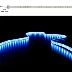 Led ταινία 5m 4.8W/m 12VDC μπλε φως IP54 στεγανή αυτοκόλλητη ιδανική για κρυφό φωτισμό