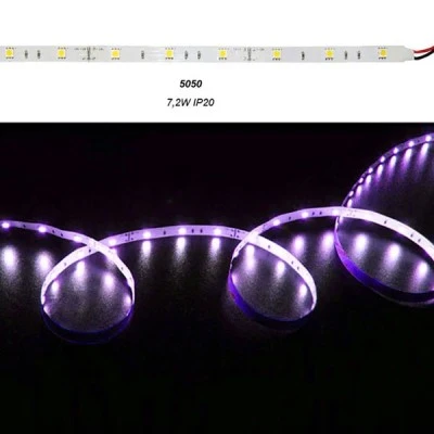 Led ταινία 5m 7.2W/m 12VDC RGB (εναλλαγής χρωμάτων) IP20 μη στεγανή αυτοκόλλητη 30LED5050/m Led ταινία 5m 7.2W/m 12VDC RGB (εναλλαγής χρωμάτων) IP20 μη στεγανή αυτοκόλλητη 30LED5050/m