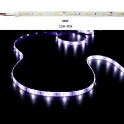 Led ταινία 5m 7.2W/m 12VDC RGB και λευκό (εναλλαγής χρωμάτων) στεγανή IP54 αυτοκόλλητη 36LED/m