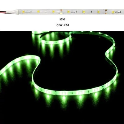 Led ταινία 5m 7.2W/m 12VDC πράσινο φως IP54 στεγανή αυτοκόλλητη 30LED5050/m Led ταινία 5m 7.2W/m 12VDC πράσινο φως IP54 στεγανή αυτοκόλλητη 30LED5050/m