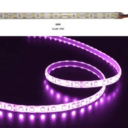Led ταινία 5m αδιάβροχη 24VDC 14,4W/m RGB (εναλλαγής χρωμάτων) IP67 στεγανή 60LED5050/m